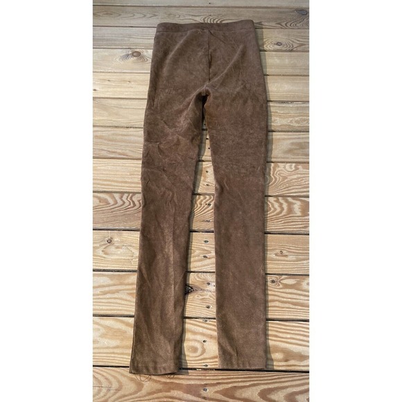 NEW Ooberswank Faux Suede Pull On Pants Size XS Women’s Brown - Picture 2 of 8